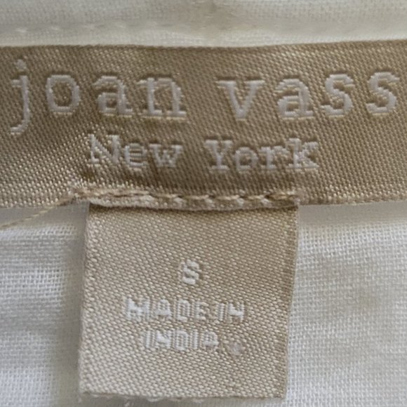 Joan Vass Embroidered Boho Bell Sleeve Tunic Oversized Longline Flowy Gauzy - Picture 6 of 11